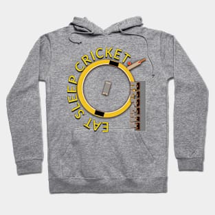 Eat sleep cricket repeat Hoodie